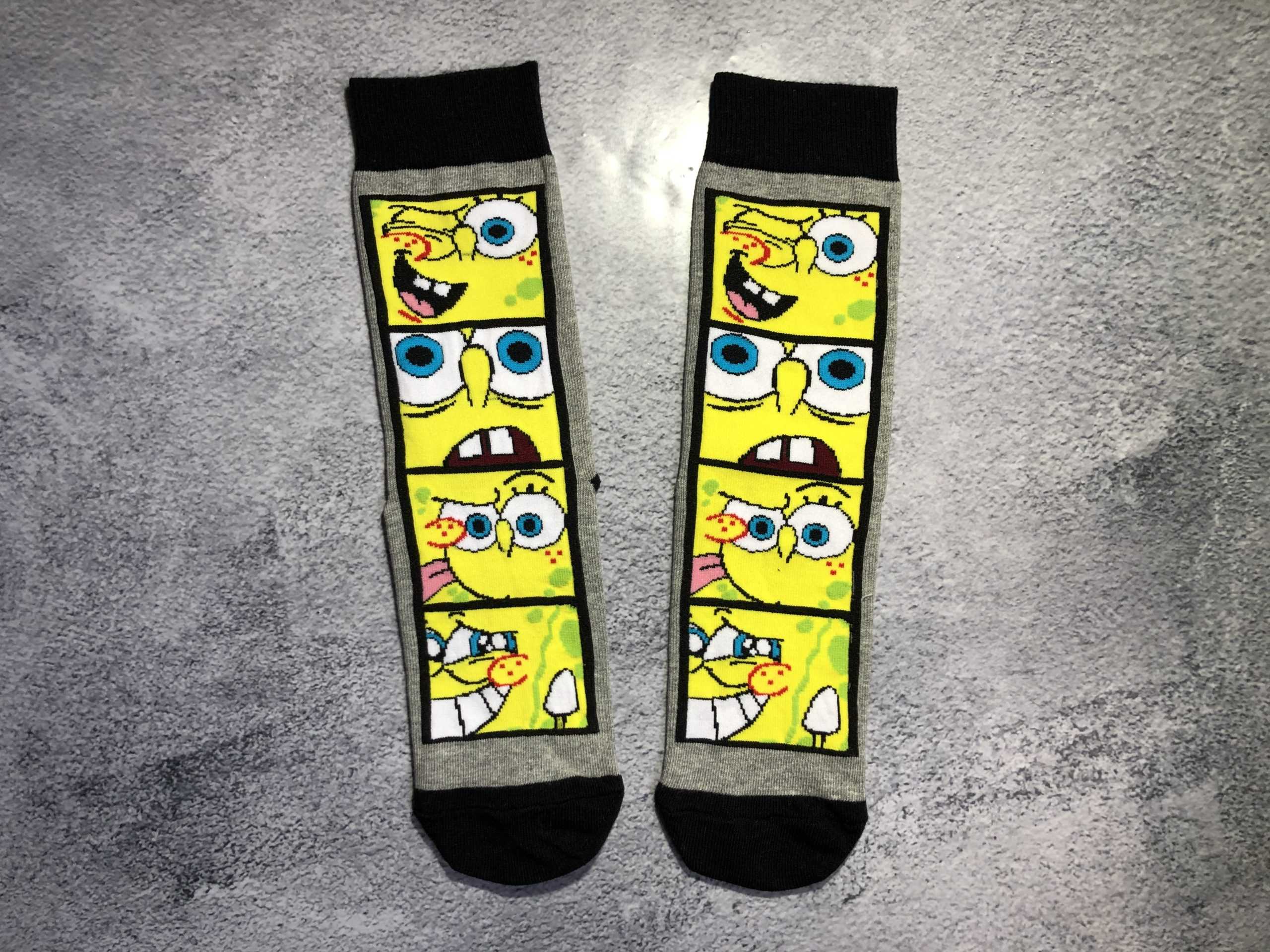 Sponge Bob Grey-Black Socks