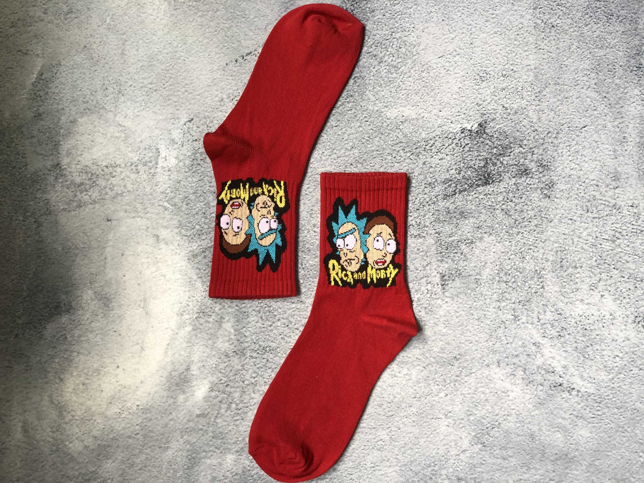 Rick and Morty Red Socks
