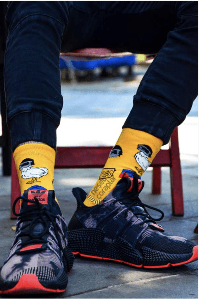 Orange PubG Socks | The UniSocks | Be Different