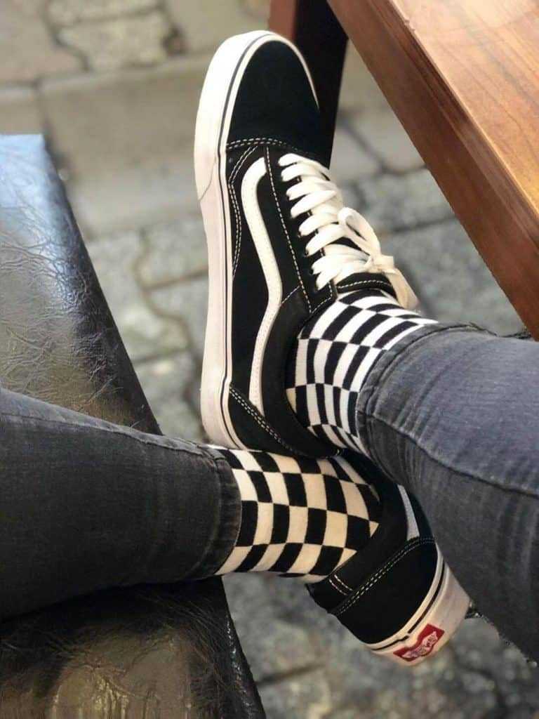 Black Checkered Socks | The UniSocks | Be Different